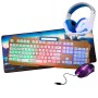 Gamer Kit with Mat, Mouse and Headphones - KZK133