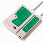 Network tester up to 8 pins and ground for RJ45 and RJ11 with battery - P2C8P