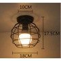 Lámpara plafón de techo vintage Diseño esférico chico D8017-1C ( No Incluye Foco )