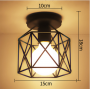 Lámpara plafón de techo vintage Diseño Industrial hexágono ZDD109-5C ( No Incluye Foco )