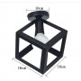 Lámpara plafón de techo vintage Diseño cubo geométrico 2267-3C ( No Incluye Foco )