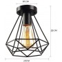 Lámpara plafón de techo vintage Diseño diamante Z0386001-1 ( No Incluye Foco )