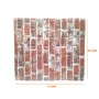 Adhesive tapestry rustic red brick 3D - APD08